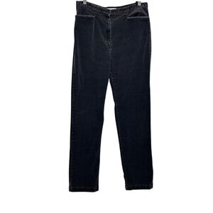 Vintage Jones Sport Women Corduroy Pants‎ 12 Charcoal Straight Leg Minimalist